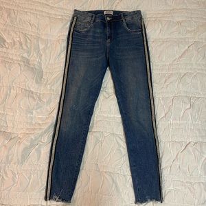 ZARA EMBELLISHED JEANS